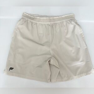 Fabletics Men's Lined White Athletic Shorts